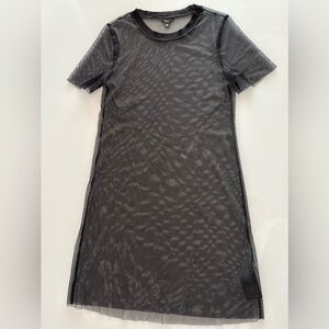 Guess Women’s Black Mesh Dress Cover - Size XS - NWOT